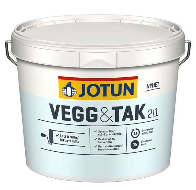 Jotun væg og loft - 9 Ltr. 