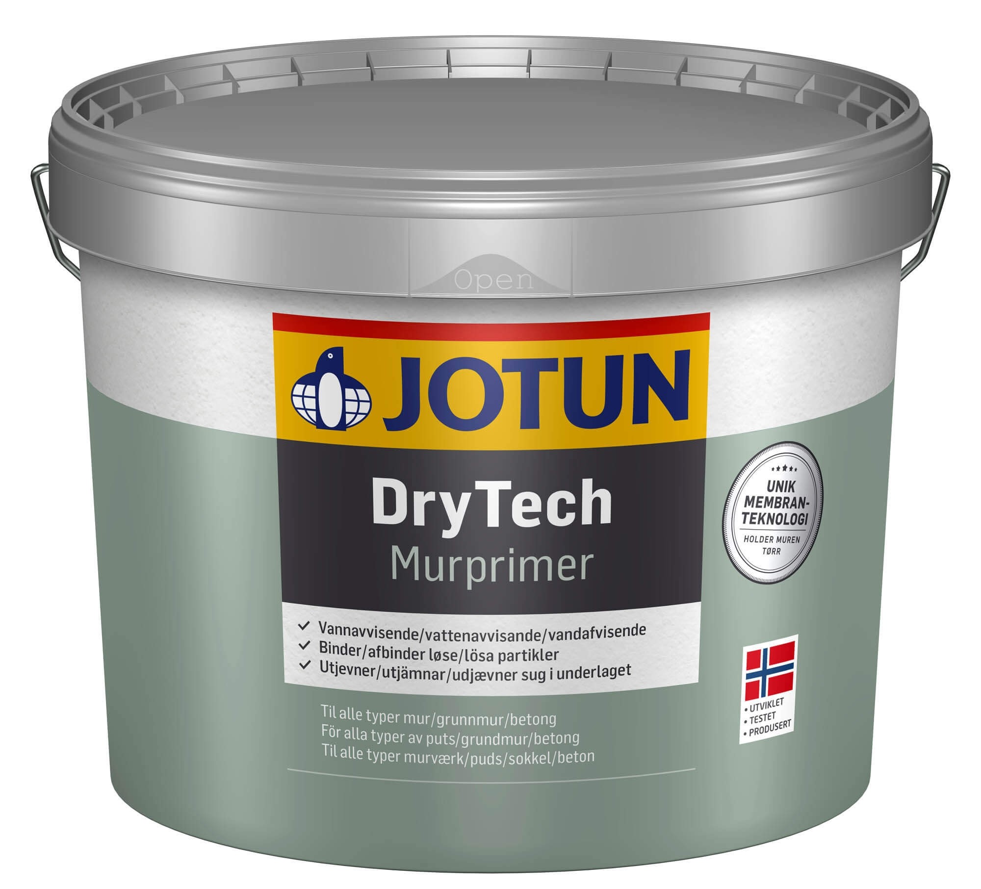 Se Jotun DryTech Mur Grunding 9 liter hos HC Farver