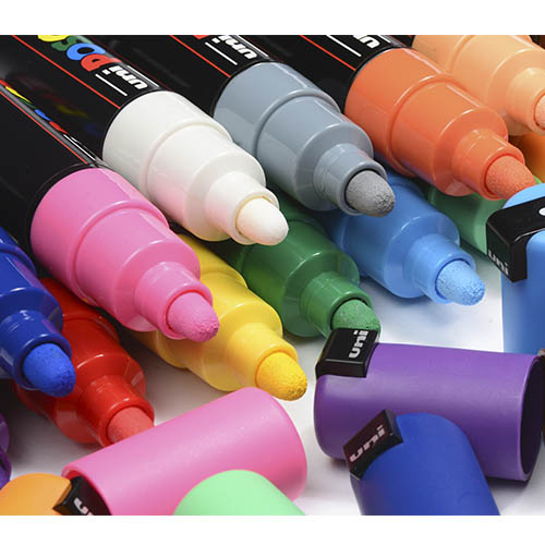 Se Uni Posca / PC-7M / 4,5-5,5 mm. / Bullet... Black hos HC Farver