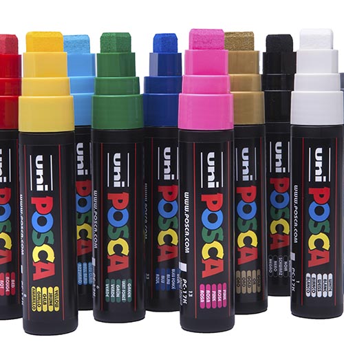 Billede af Uni Posca / PC-17K / 15 mm. Hvid hos HC Farver