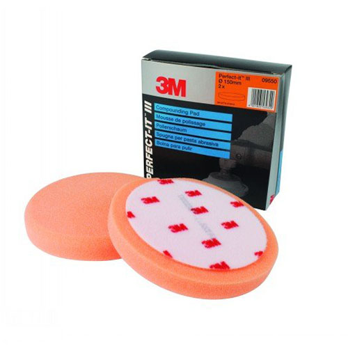 Billede af 3M 09550 Polerpuder (Orange) Ø150mm - 2 ...