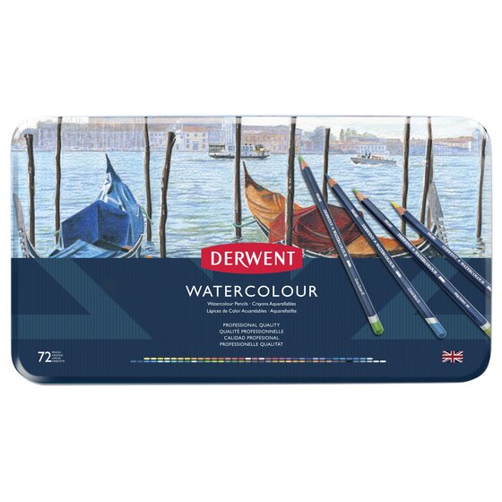 Billede af Derwent Watercolour - 72 stk. - Fast Lav...