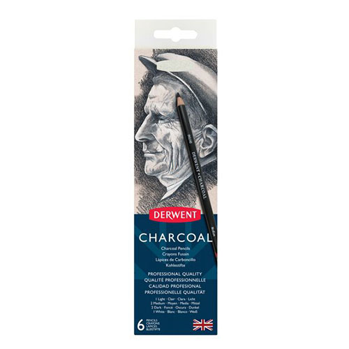 Billede af Derwent Charcoal - 6 stk. - Fast Lavpris