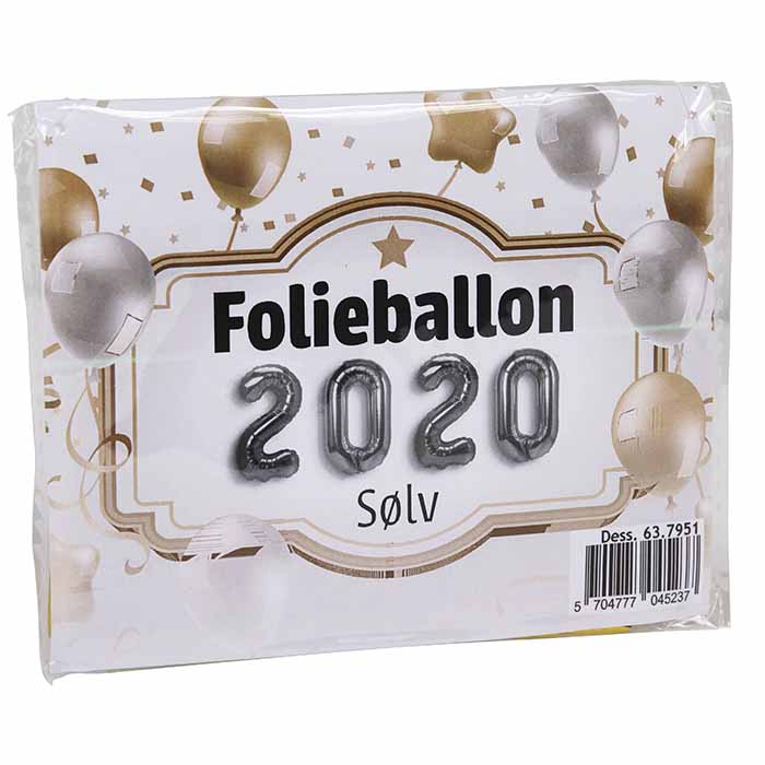 Billede af Årgang 2020 Nytårs Ballon i Sølv