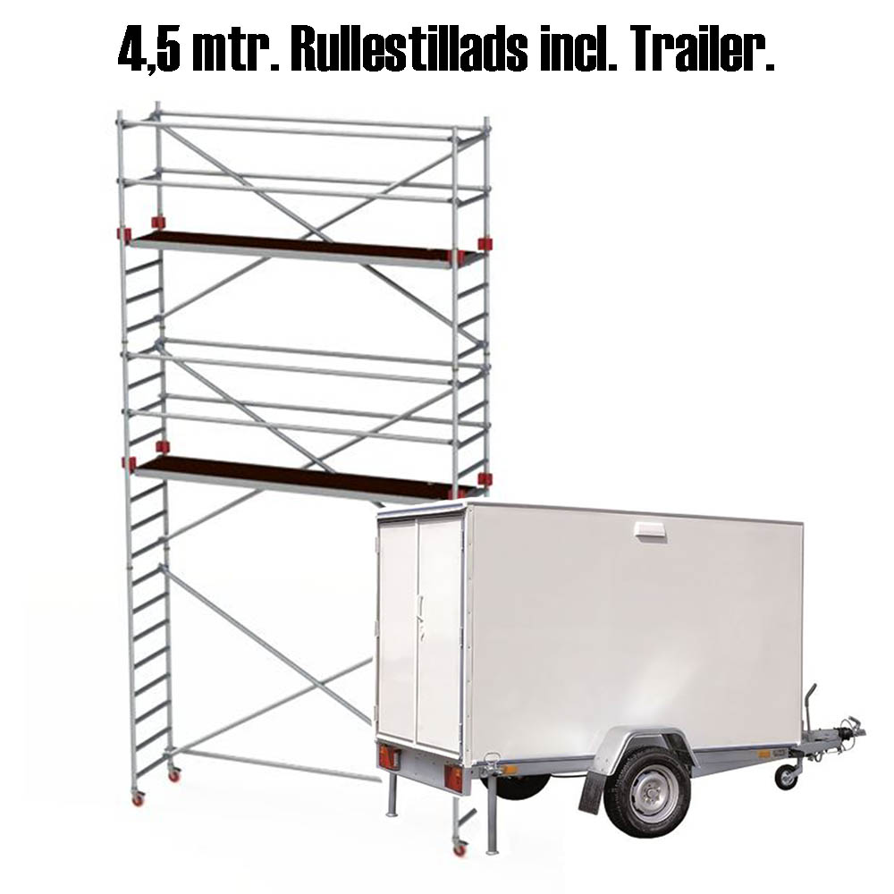 Billede af Lej stillads og trailer fra 500 kr. 24 timer