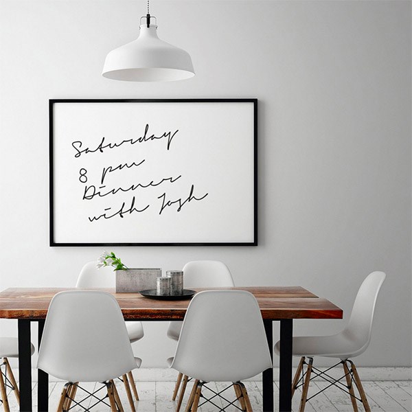 Whiteboard folie - 60x120cm.