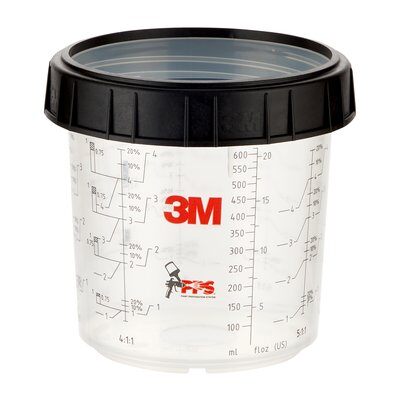 Billede af 3M PPS 1.0 Yderkop og låsering 3M 16001 - 0,6 ltr. 2 stk.