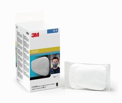 2 stk. 3M™ P2 06925 filter (faste & væskeformige partikler) - 2 stk. (1 sæt)