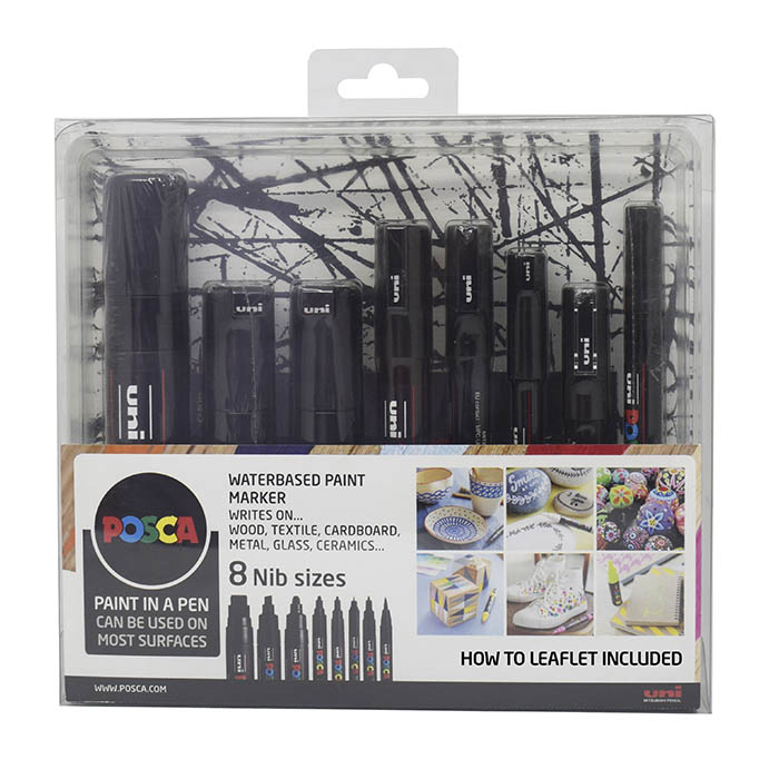 Uni Posca 8 Stk. / Ultimate Black I Gave...
