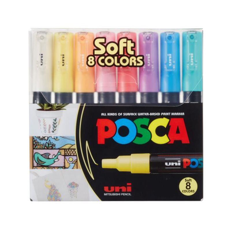 Billede af Uni Posca / PC-1MRx8 / Soft / Extra fine hos HC Farver