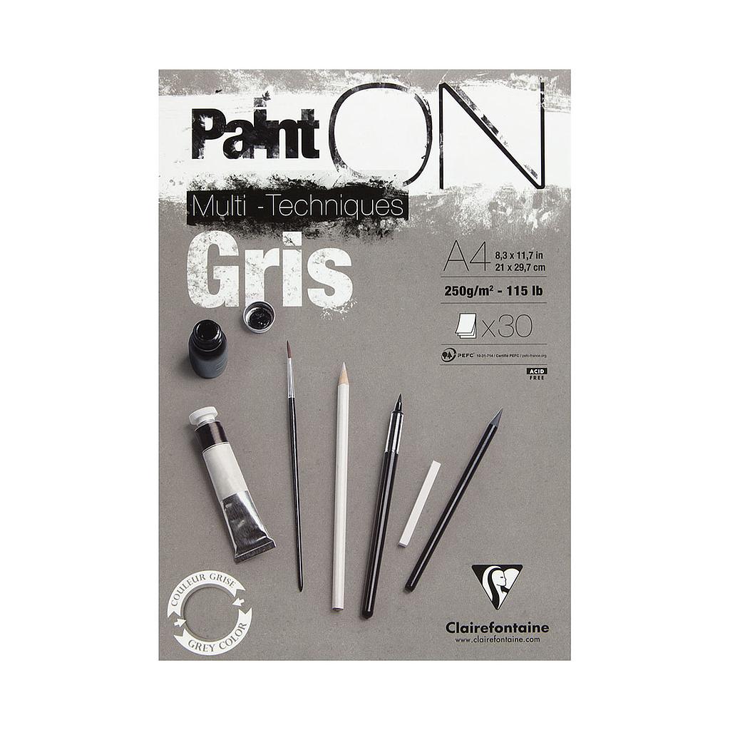 Billede af Paint ON - Gris - 30 ark. A5 - 30 ark