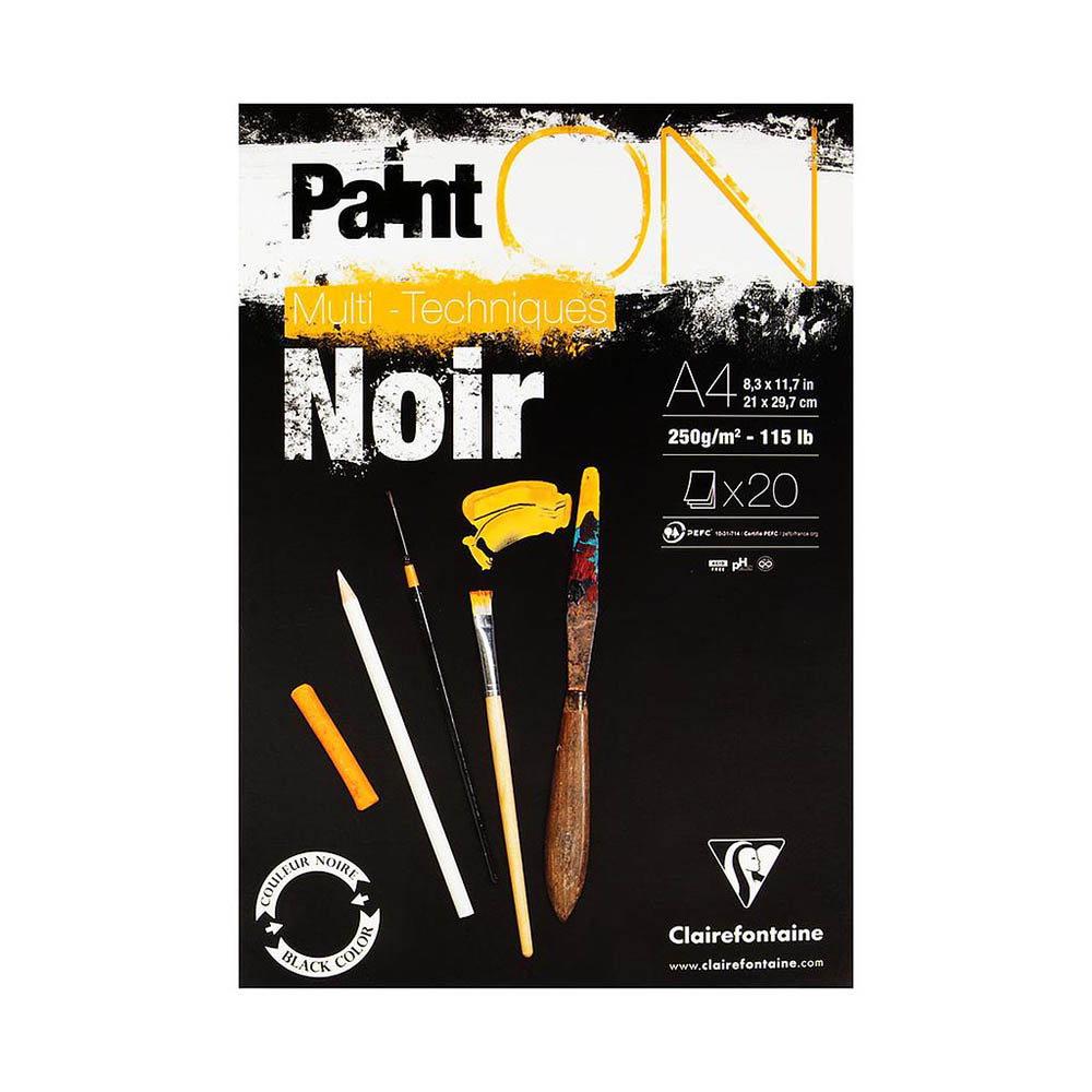 Billede af Paint ON - Noir - 20 ark. A5 - 20 ark