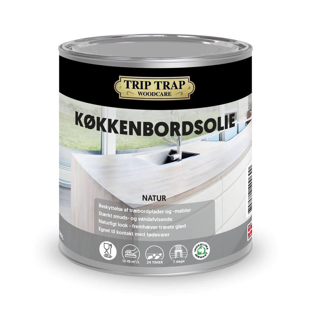 Trip Trap Køkkenbordsolie - 0,75 ltr.  Hvid