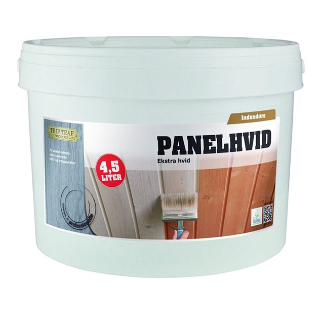 Trip Trap Panelhvid - Ekstra Hvid - 4,5 Ltr.