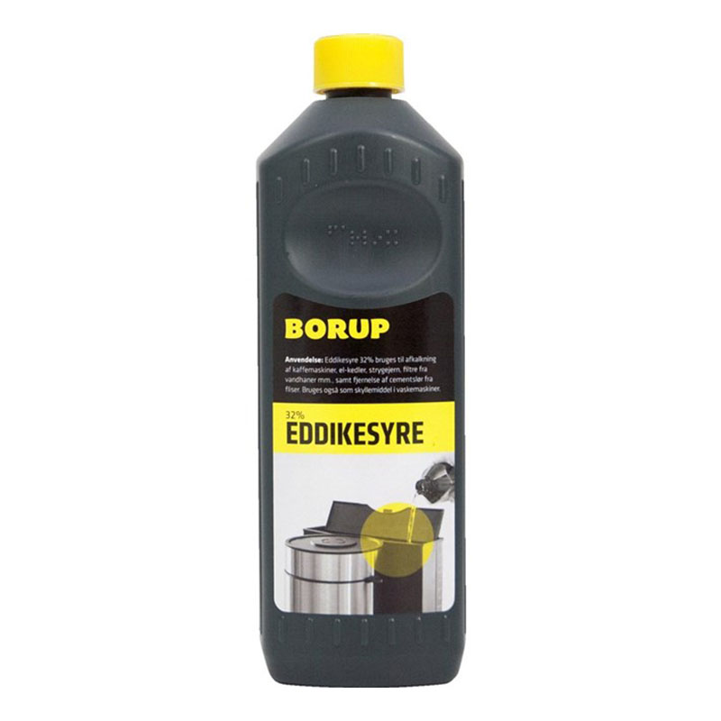 Se Borup Eddikesyre 32% 5,0 ltr. hos HC Farver