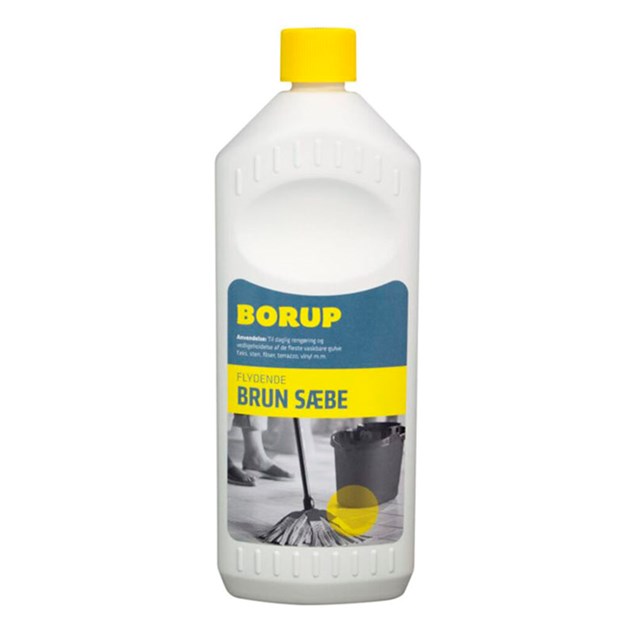Borup Flydende brun sæbe - 1 ltr.