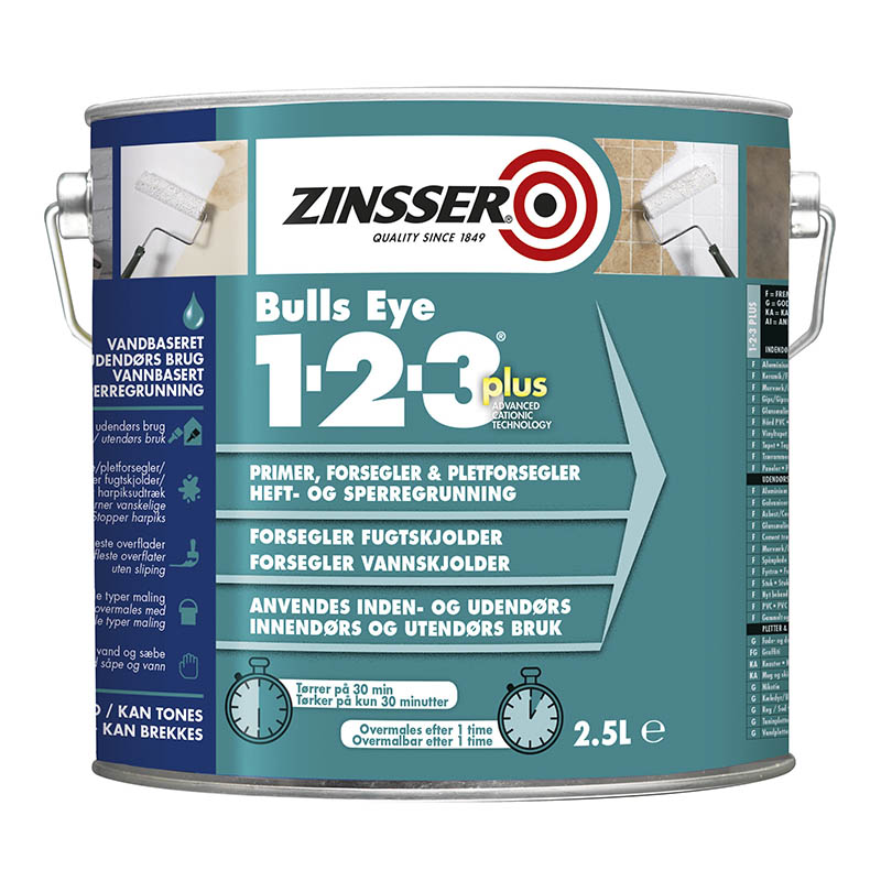 Zinsser Bulls Eye 1-2-3 Plus Primer - 2,... 2,7 liter