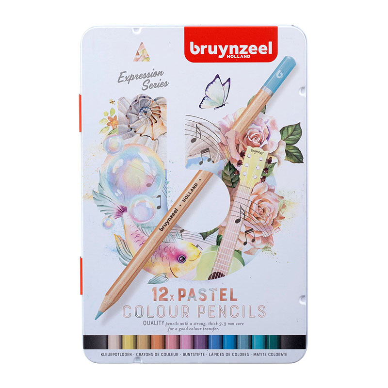Billede af Bruynzeel colour pencils pastel - 12 stk...