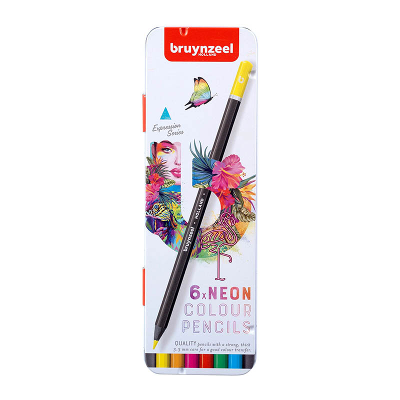 Billede af Bruynzeel colour pencils neon - 6 stk. -...