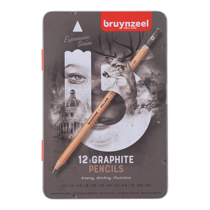 Billede af Bruynzeel graphite blyantsæt - Fast Lavp...