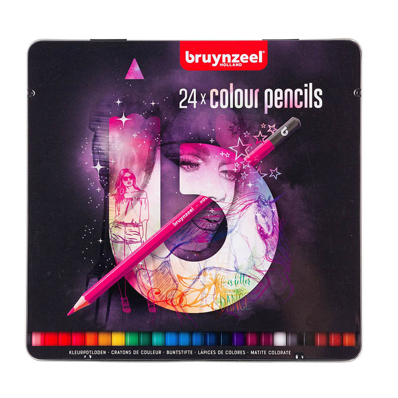 Se Bruynzeel colour pencils light - 24 stk.... hos HC Farver