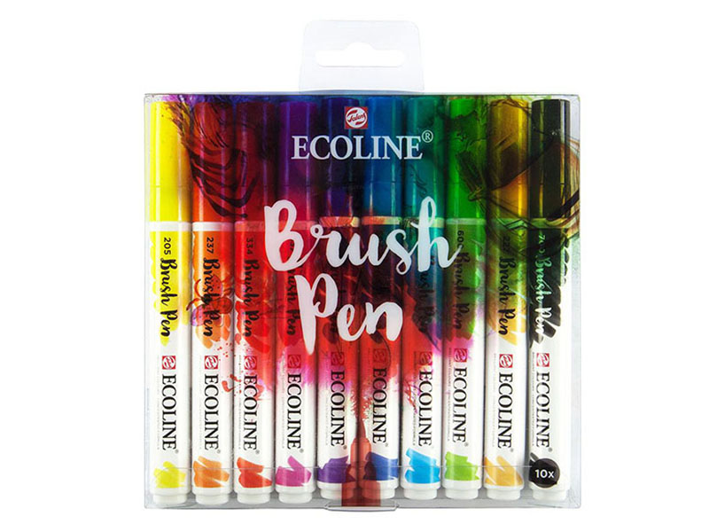 Billede af Ecoline Brush Pen - Gavesæt med 10 std. ...