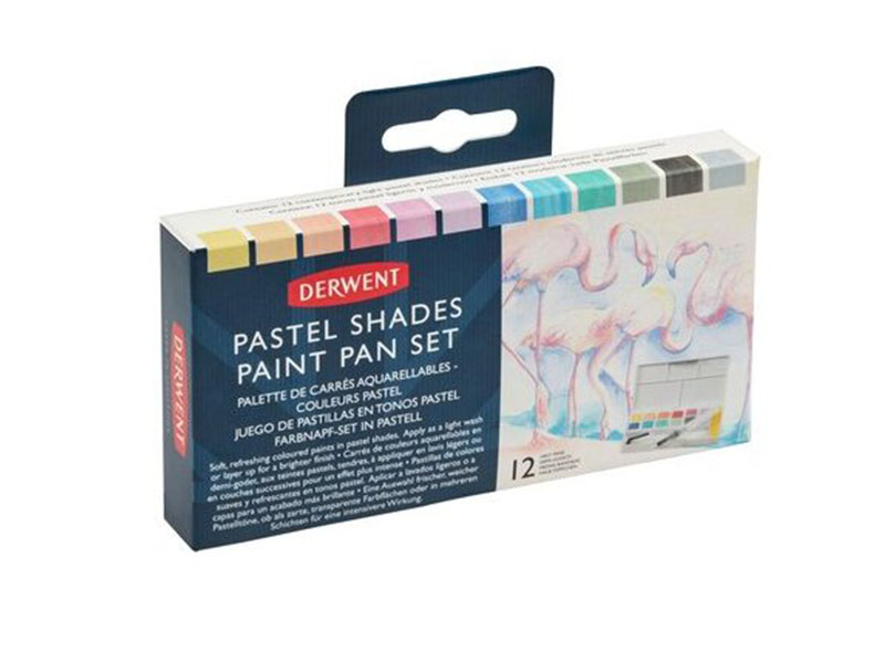 Se Derwent pastel shades pan sæt - 12 stk. ... hos HC Farver