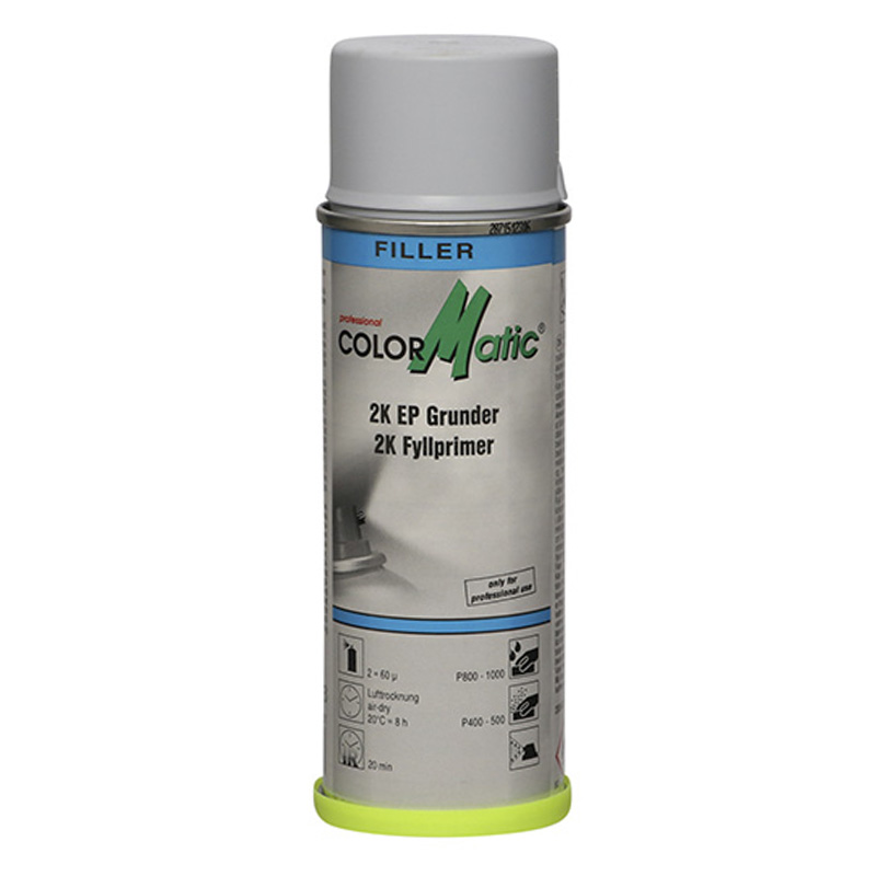 ColorMatic 2k Epoxy primer - 200 ml. Sort