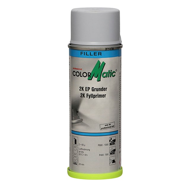  ColorMatic 2k Epoxy primer - 200 ml. - Sort