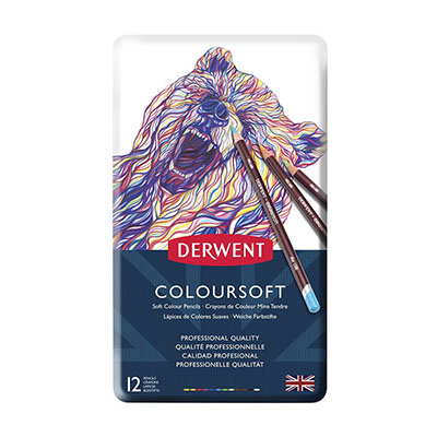 Se Derwent Coloursoft - 12 stk. - Fast Lavp... hos HC Farver