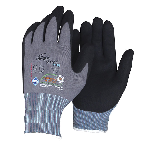 Se Ninja Maxim handske (12 par) - komfortab... Str. 8 / medium hos HC Farver