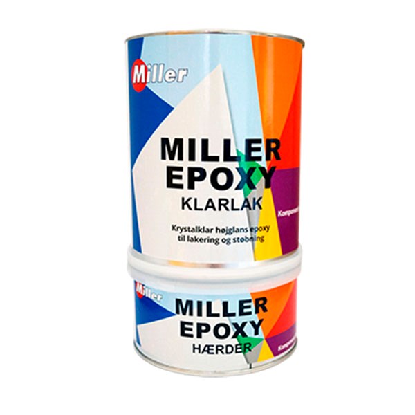 Miller 2k epoxyklarlak - støbning optil 20 mm pr. lag 