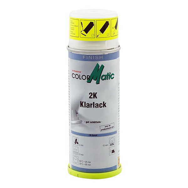 2k Klarlak på spray - 200 ml. (Topkvalitet) - 1 stk. Mat