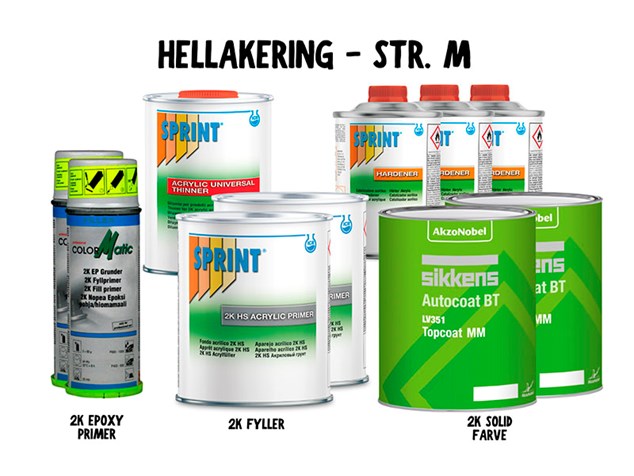 Solid pakke PROFF hellakering - str. M