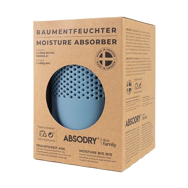 Absodry duo family incl. 600 gram - valgfri farve - Dæmpet blå