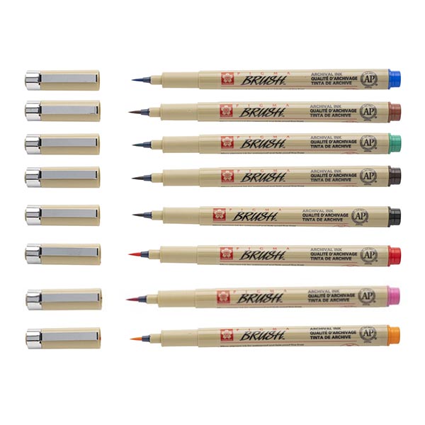 Billede af Sakura Pigma Brush - valgfri farve Orange