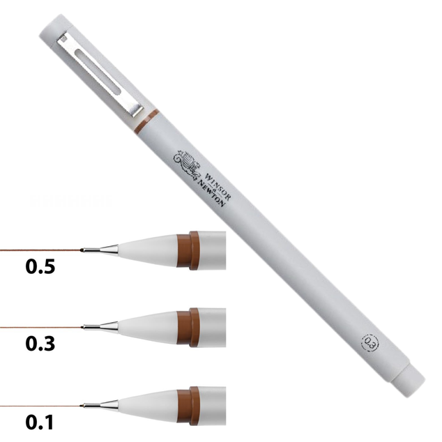Winsor & newton fineliner - sepia