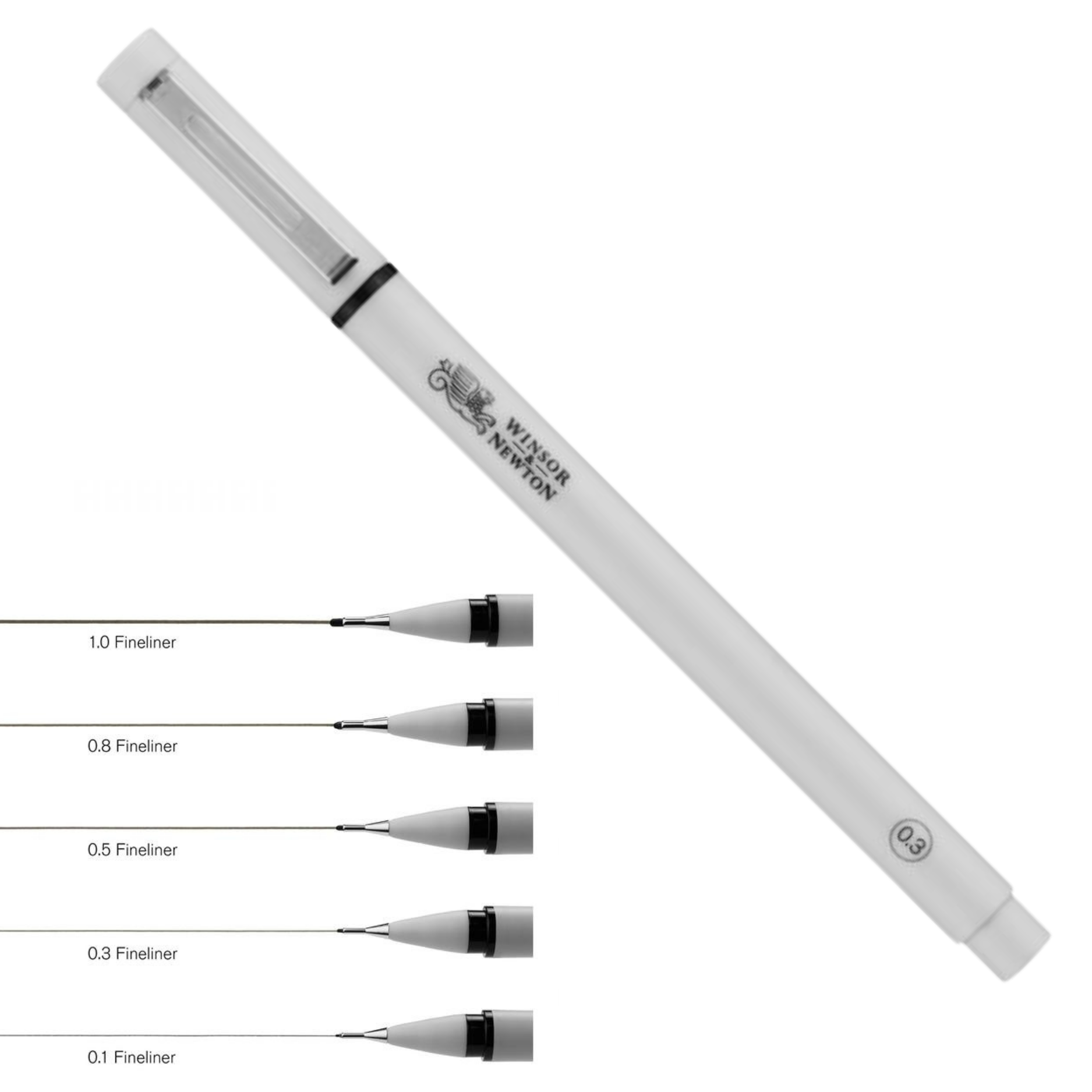 Billede af Winsor & newton fineliner - sort 0,05