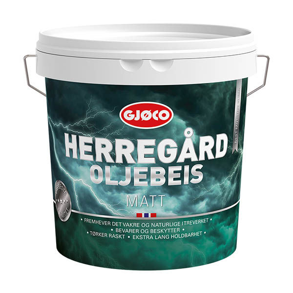 Gjøco herregård oljebeis - mat transpare... 9 liter