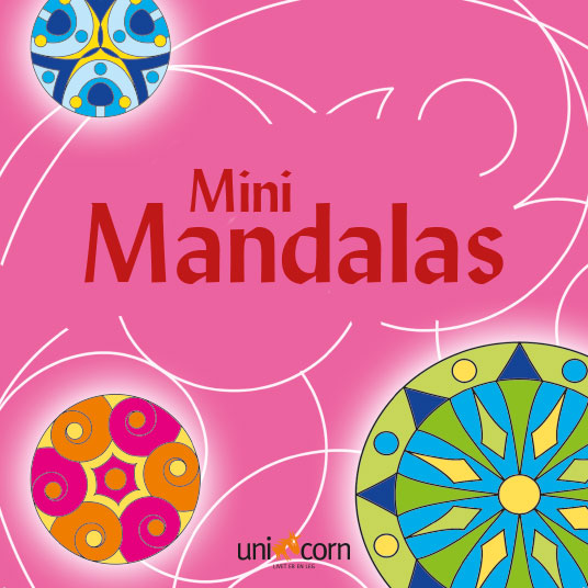 Mandalas mini malebog - Pink