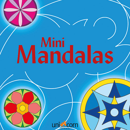 Mandalas mini malebog - Blå