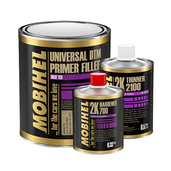 Mobihel DTM primer fyller - 1,8 ltr. Incl. hærder og fortynder