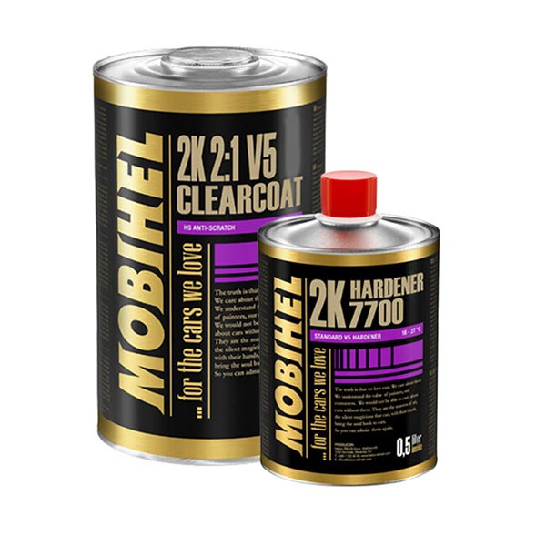 Mobihel V5 HS 2k klarlak Incl. hærder - 1,5 liter