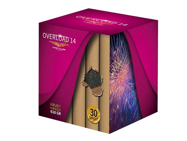 Restparti - Overload 14 - 30 skuds batteri - Ø30mm - Nr. 135