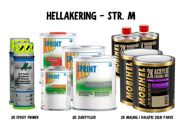 Solid pakke EXTRA hellakering - str. M