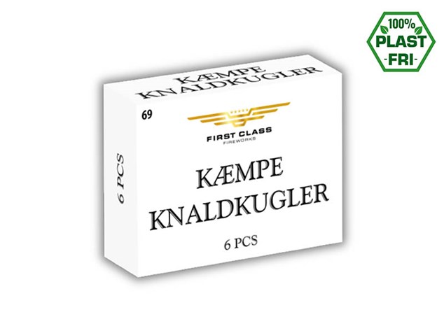First Class kæmpe knaldkugler - 6 stk. - Nr. 69