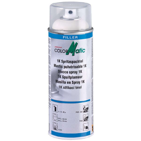 ColorMatic 1k Sprøjtespartel på spray - 400 ml.